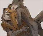 anthro fur group group_sex male male/male sex simple_background threesome tongue trio white_background sorebel disney zootopia gary_(zootopia) larry_(zootopia) canid canine canis mammal wolf 2016