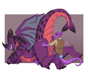 ahegao anal anthro anus arched_back balljob balls beard big_butt big_power_bottom blue_eyes blush bodily_fluids bottomless butt butt_grab claws clothed clothing crossed_arms duo facial_hair facial_horn fangs feet from_behind_position genital_fluids genitals hand_on_butt horn larger_male looking_back looking_pleasured lying male male/male nude on_front oral penis penis_between_balls power_bottom precum precum_on_face purple_body purple_scales raised_tail rimming saliva saliva_on_anus saliva_string scales sex sharp_teeth side_view sitting size_difference small_penis smaller_male smile soles spiked_tail spikes spikes_(anatomy) tail teeth tongue tongue_out topwear vest wings lavenderpandy activision spyro_reignited_trilogy spyro_the_dragon halvor_(spyro) rescued_dragons_(spyro) kobold reptile scalie 2021