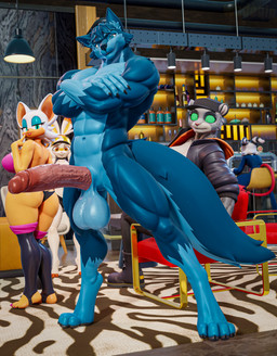 abs anthro armor aroused athletic balls big_balls big_breasts big_eyes big_muscles big_penis black_clothing black_panties black_underwear bluer_fur breasts broad_shoulders butt butt_focus clothed clothed_female clothing curvy_figure demon_male erection female female_focus flaccid_to_erect fur genital_focus genitals green_eyes group hair hat headgear headwear helmet horn hourglass_figure huge_muscles huge_penis hyper hyper_genitalia hyper_muscles hyper_penis jacket large_paws legwear logo looking_at_viewer male male/female male_nude markings muscular muscular_male nipples nude nude_male panties partially_clothed pawpads penis pink_thighhighs red_body red_skin seductive sitting size_difference skimpy smaller_female smaller_male smile spots spotted_body spotted_fur tail tall teal_eyes thick_thighs thigh_highs topless topwear underwear vein veiny_penis white_body white_fur white_hair wide_hips wolf_ears wolf_tail wadoqip valorlynz_(modeler) dreamworks hellaverse helluva_boss nintendo pokemon sega sonic_the_hedgehog_(series) the_bad_guys background_character bunni_(valorlynz) kitty_kat_(the_bad_guys) max_(houssem) moxxie_(helluva_boss) rouge_the_bat bat canid canine canis demon demon_humanoid felid feline generation_8_pokemon horned_humanoid humanoid imp lagomorph leopard leporid mammal pantherine pokemon_(species) rabbit scorbunny snow_leopard tailed_humanoid wolf 2026 3d_(artwork) absurd_res digital_media_(artwork) hi_res