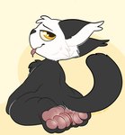 ambiguous_gender anthro feet foot_focus heterochromia pawpads paws solo tongue tongue_out kaiizree dizzy_(dizzymilky) domestic_cat felid feline felis mammal