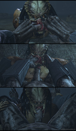 4_toes 5_fingers anthro armor balls black_bars bodily_fluids claws dreadlocks duo feet fellatio finger_fetish finger_in_mouth finger_play fingers first_person_view foot_fetish foot_focus foot_in_mouth foot_play forced front_view genitals glans male male/male mandibles muscular muscular_anthro muscular_male oral penetrating_pov penile penis receiving_pov saliva sex slave toes tongue tongue_out vambrace stormrider predator_(franchise) alien humanoid yautja 3d_(artwork) absurd_res digital_media_(artwork) hi_res letterbox source_filmmaker_(artwork)