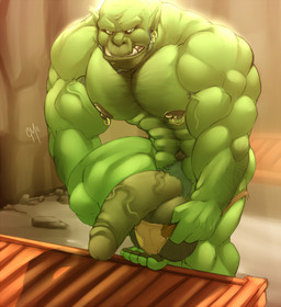 5_toes abs balls barazoku barefoot beard belly biceps big_balls big_penis body_hair bottomless box clenched_teeth clothed clothing container detailed_background ear_piercing erection facial_hair fangs feet foreskin front_view genitals green_eyes grin hairy_balls holding_object huge_balls huge_penis humanoid_genitalia humanoid_penis humanoid_pointy_ears kneeling looking_at_viewer male male_humanoid manly mature_humanoid mature_male muscular muscular_arms muscular_humanoid muscular_male nipple_piercing nipples not_furry nude partially_retracted_foreskin pecs penis piercing pointy_ears pose pubes rock smile solo standing teeth thick_penis thong toes tongue topless tusks underwear undressing vein veiny_penis komboochie nameless_character humanoid orc 2011