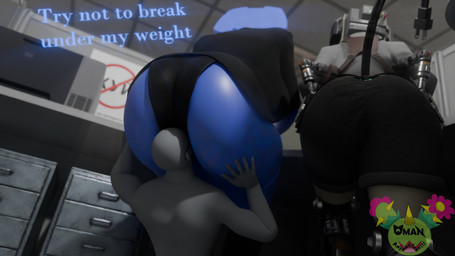 big_butt butt butt_focus butt_smother duo facesitting female machine male male/female sitting sitting_on_another smothering thick_thighs wide_hipped_female wide_hips omananimations plumpkinstem_(modeler) discord_(app) anon android animatronic humanoid robot robot_humanoid 16:9 3d_(artwork) absurd_res digital_media_(artwork) hi_res widescreen