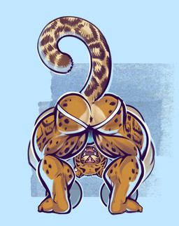 abstract_background anthro anus bent_over big_butt big_muscles biped brown_body brown_fur bulge butt clothed clothing countershading dumbbell ear_piercing exercise eyes_closed feet fur huge_muscles huge_thighs hyper hyper_muscles jockstrap jockstrap_only male markings muscular muscular_anthro muscular_male muscular_thighs open_mouth open_smile piercing pink_nose presenting presenting_anus raised_tail sharp_teeth simple_background smile solo spots spotted_body spotted_fur tail teeth text thick_thighs tongue topless underwear underwear_only weightlifting weights workout purrcules_(artist) benji_(mainlion) clouded_leopard felid mammal pantherine 2015 2017 hi_res url