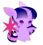 chibi cutie_mark female hair horn smile solo wings rootthree3 friendship_is_magic hasbro my_little_pony mythology twilight_sparkle_(mlp) equid equine mammal mythological_creature mythological_equine winged_unicorn