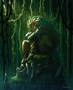 druid forest forest_background jungle magic_user male plant solo tree tribal_spellcaster vines witherteam ekvilion art_fight artfight2022 animal_humanoid humanoid monster reptile reptile_humanoid scalie scalie_humanoid hi_res