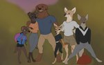 anthro backpack bottomwear breasts clothed clothing female fur group male outside pants shirt tail topwear young young_anthro young_female southnorth maya_(southnorth) bird_dog canid canine canis coyote domestic_dog fennec_fox fox hunting_dog labrador mammal retriever true_fox 16:10 hi_res widescreen daughter_(lore) father_(lore) father_and_child_(lore) father_and_daughter_(lore) mother_(lore) mother_and_child_(lore) mother_and_daughter_(lore) parent_(lore) parent_and_child_(lore) parent_and_daughter_(lore)