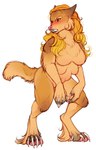 6_breasts angry anthro biped blush breasts brown_eyes claws digitigrade featureless_breasts female front_view hair multi_breast naturally_censored nude simple_background snout solo standing white_background flittermilk hazel_(flittermilk) canid canine canis mammal wolf 2018 hi_res