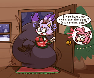 accessory anthro big_diaper blush blush_lines boots christmas_clothing christmas_tree clothing diaper disembodied_head door duo excessive_feces eyes_closed feces female female/female floor footwear forehead_gem fur fur_tuft gem hair hair_accessory hair_tie hairband handwear holidays huge_diaper hyper hyper_diaper hyper_feces hyper_soiling mittens nervous open_mouth plant pooping purple_body purple_fur royalty rug shoes snow soiled_diaper soiling soiling_diaper stuck text tied_hair tree tuft unclean_diaper used_diaper using_diaper wall_(structure) white_body white_fur window wood wood_floor wood_wall dummydoodles christmas sega sonic_the_hedgehog_(series) amy_rose blaze_the_cat domestic_cat eulipotyphlan felid feline felis hedgehog mammal english_text