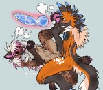 animal_genitalia animal_penis anthro anthro_on_anthro anthro_penetrated anthro_penetrating anthro_penetrating_anthro arm_tuft black_nose blue_ears blue_eyes blue_highlights blue_pawpads blue_penis bodily_fluids brown_body brown_ears brown_fur canine_genitalia canine_penis cheek_tuft claws countershading cum cum_in_ass cum_inside cum_while_flaccid cum_while_penetrated cum_while_sheathed dripping duo ear_piercing ear_ring ear_tuft elbow_tuft facial_tuft feet femboy foot_fetish foot_sniffing fur genital_fluids genitals gloves_(marking) grey_body grey_ears grey_fur grey_tail hair highlights_(coloring) hindpaw hug hugging_object hugging_plushie knot leg_markings long_hair lying male male/male male_penetrated male_penetrating male_penetrating_male mane markings multicolored_body multicolored_fur multicolored_hair nude_anthro nude_male on_back orange_body orange_fur orange_tail pawpads paws penetration penis penis_tip piercing pink_claws pink_hair pink_highlights pink_inner_ear pink_nose pink_penis plushie precum precum_drip ring_piercing sex simple_background sniffing socks_(marking) star_(marking) tail tan_body tan_countershading tan_fur tan_hair tan_tail tuft two_tone_hair white_markings yellow_sclera birdpaw_(artist) canid canine hyena mammal maned_wolf 2025 digital_drawing_(artwork) digital_media_(artwork) hi_res