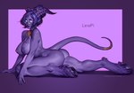 areola big_breasts big_butt breasts butt eyewear female glasses hooves horn nipples not_furry solo tail underhoof lerapi blizzard_entertainment warcraft draenei horned_humanoid humanoid