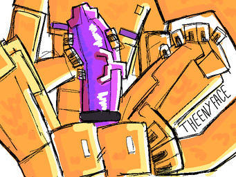 abstract_art accessory balls big_balls big_penis cock_ring feet foot_on_balls fur genitals hand_on_knee hand_on_leg jewelry male penis penis_accessory penis_jewelry purple_body solo vein veiny_penis yellow_body yellow_fur theenyface butters_(theenyface)