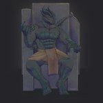 abs beckoning claws finger_claws gesture horn male muscular muscular_male pecs sitting solo toe_claws amiryth dungeons_and_dragons hasbro wizards_of_the_coast dragonborn_(dnd) scalie 1:1 absurd_res digital_drawing_(artwork) digital_media_(artwork) hi_res