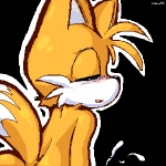 2_tails anthro big_eyes big_head blue_eyes blush bodily_fluids cum cumshot ejaculation fur genital_fluids half-closed_eyes male masturbation multi_tail narrowed_eyes obscured_masturbation orange_body orange_fur orgasm solo tail toony young young_anthro nobuyuki sega sonic_the_hedgehog_(series) miles_prower canid canine fox mammal 1:1 2008 low_res