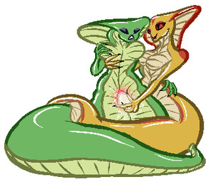 anthro apode breasts duo egg female female/female genitals legless non-mammal_breasts oviposition penetration serpentine simple_background smile snake_hood vaginal vaginal_penetration vulva wide_hips jam_(artist) x-com draconcopode naga reptile scalie snake viper_(x-com) aliasing binary_drawing digital_drawing_(artwork) digital_media_(artwork) low_res