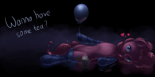 asking asking_viewer attached_to_balloon balloon blue_eyes clothing container cup cutie_mark dialogue female feral footwear fur hair heart_symbol inflatable inviting legwear looking_at_viewer lying navel on_back pink_body pink_fur pink_hair quadruped question socks solo talking_to_viewer text yes-no_question timmykk friendship_is_magic hasbro my_little_pony pinkie_pie_(mlp) earth_pony equid equine horse mammal pony 2013 english_text hi_res