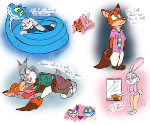 anthro anti-venom_pen blue_body blue_scales carrot_pen coiling_another fangs female feral fur grey_body grey_fur group holding_object holding_weapon male orange_body orange_fur paws pointy_ears rabbit_ears resting_in scales teeth venom_injector weapon yellow_eyes aditibujju disney zootopia fan_character gary_de'snake judy_hopps nick_wilde pawbert_lynxley canada_lynx canid canine european_rabbit felid feline fox lagomorph leporid lynx mammal oryctolagus pit_viper rabbit red_fox reptile scalie snake true_fox viper 6:5 absurd_res hi_res