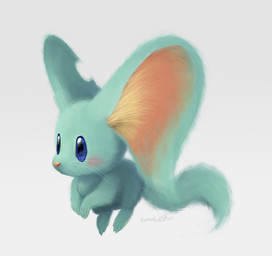 ambiguous_gender big_ears biped bipedal_feral blue_eyes blush blush_stickers digitigrade feral fluffy fluffy_tail fur mouthless notched_ear realistic semi-anthro simple_background solo tail teal_body teal_fur three-quarter_view whiskers white_background kamabokobun kirby_(series) kirby_and_the_forgotten_land nintendo elfilin alien chinchilla chinchillid mammal rodent starling_(kirby) 2022 digital_drawing_(artwork) digital_media_(artwork) english_description full-length_portrait hi_res portrait signature male_(lore)