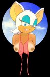 anthro bikini bikini_top breasts clothing female looking_at_viewer multicolored_body multicolored_skin nipples solo suntan swimwear tan_line two-piece_swimsuit two_tone_body two_tone_skin jenokamui sega sonic_the_hedgehog_(series) rouge_the_bat alpha_channel hi_res