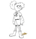 adolescent anthro beak boots clothed clothing feathered_wings feathers female footwear hair ponytail shoes simple_background solo winged_arms wings young croxovergoddess amphibia_(series) disney anne_boonchuy avian bird hi_res