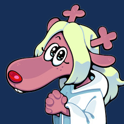 anthro antlers blonde_hair clothed clothing female freckles hair horn looking_at_viewer red_nose solo teeth toony discount-supervillain deltarune undertale_(series) noelle_holiday deer mammal new_world_deer reindeer 1:1 alpha_channel digital_media_(artwork)