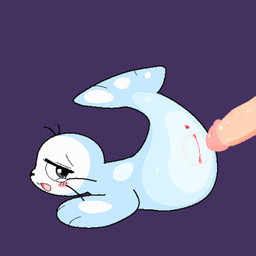 abdominal_bulge anus bestiality blush bodily_fluids cum cum_in_vagina cum_inflation cum_inside disembodied_penis duo ejaculation erection female female_penetrated feral feral_penetrated genital_fluids genitals humanoid_genitalia humanoid_penis inflation male male/female male_on_feral male_penetrating male_penetrating_female penetration penis sex simple_background tears vaginal vaginal_fluids vaginal_penetration vulva white_body waterseal aquatic human mammal pinniped seal 1:1 2d_animation animated digital_media_(artwork) low_res motion_tweening pixel_(artwork) pixel_animation shaded simple_shading