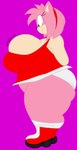 accessory anthro belly big_belly black_nose boots breast_expansion breasts butt butt_expansion clothing dress expansion eyelashes female footwear green_eyes hair hair_accessory hairband hands_behind_back looking_down_at_self multicolored_body overweight overweight_anthro overweight_female panties pink_background pink_body pink_hair red_clothing red_dress shoes side_view simple_background solo standing tan_body two_tone_body underbelly underwear weight_gain white_clothing white_panties white_underwear bestthe denizen1414 third-party_edit sega sonic_the_hedgehog_(series) amy_rose eulipotyphlan hedgehog mammal 2012 color_edit colored digital_drawing_(artwork) digital_media_(artwork) hi_res