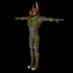 anthro armor glowing glowing_eyes male metal muzzled muzzle_(object) red_eyes solo canid canine mammal 1:1 3d_(artwork) digital_media_(artwork)