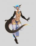 blue_hair bottomwear clothed clothing ear_piercing eyes_closed gem grin hair horn humanoid_pointy_ears loincloth male navel nipples on_one_leg piercing pointy_ears sharp_teeth simple_background skimpy smile solo standing tail teeth topless translucent translucent_clothing urw mythology vali animal_humanoid dragon dragon_humanoid humanoid mythological_creature mythological_scalie scalie 2018 4:5 hi_res