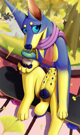 ambiguous_gender anatomically_correct anatomically_correct_genitalia anatomically_correct_vulva animal_genitalia animal_vulva anus autumn black_body black_fur black_nose blue_body blue_eyes blue_fur canine_genitalia canine_vulva clover_(plant) clover_leaf drinking drinking_straw eyelashes falling_leaves female feral four_leaf_clover fur genitals ginkgo_leaf_(plant) holding_object leaf looking_at_viewer multi_nipple multicolored_body multicolored_fur nipples nude open_mouth outside park plant purple_eyes scarf sitting skateboard smile solo tail teeth tree vehicle vulva white_body white_fur yellow_body yellow_fur hikleloveshiking affairy hikle border_collie canid canine canis collie dobermann domestic_dog herding_dog human mammal pastoral_dog pinscher sheepdog 2025 digital_drawing_(artwork) digital_media_(artwork) hi_res