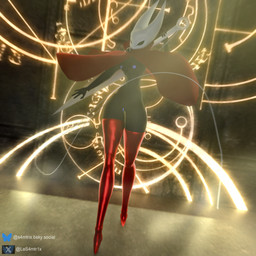 anthro athletic athletic_anthro athletic_male belly breasts female genitals glowing glowing_genitalia glowing_nipples glowing_vulva male navel nipples non-mammal_breasts non-mammal_nipples non-mammal_vulva nude nude_anthro nude_female solo thick_thighs vulva samtrix seriuswolf_(modeler) hollow_knight_(franchise) team_cherry hornet_(hollow_knight) arachnid arthropod spider 1:1 3d_(artwork) digital_media_(artwork) hi_res