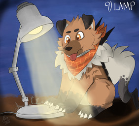 brown_body brown_fur feral fur furniture_lamp kerchief lamp male neckerchief neckwear quadruped tan_body tan_fur zgf_art nintendo pokemon fan_character iddothings jet_(razim) generation_7_pokemon ghost pokemon_(species) rockruff spirit 2026 hi_res