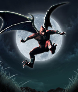 anklet anthro bracelet featureless_crotch flying full_moon humanoid_pointy_ears jewelry male membrane_(anatomy) membranous_wings moon nude open_mouth pointy_ears red_body solo wings machoscientist2 capcom demon's_crest gargoyle's_quest ghosts_'n_goblins firebrand demon gargoyle red_arremer 3d_(artwork) autodesk_maya_(artwork) digital_media_(artwork) hi_res zbrush_(artwork)