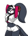 anthro baseball blush female small_waist solo thick_thighs wide_hips pace-maker helluva_boss octavia_(helluva_boss)