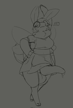 anthro balls bodily_fluids breasts dripping genital_fluids genitals gynomorph intersex penis precum precum_drip solo curibawl arthropod insect lepidopteran moth hi_res