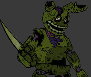 anthro bow_tie brain decay endoskeleton eye_bags green_body grey_background half-closed_eyes holding_knife holding_object knife machine male narrowed_eyes notched_ear open_mouth organs purple_bow_tie simple_background solo stitch_(sewing) teeth white_eyes cryptiacurves cryptiacurves_(modeler) five_nights_at_freddy's five_nights_at_freddy's_3 scottgames springtrap_(fnaf) animatronic lagomorph leporid mammal rabbit robot robot_anthro 3d_(artwork) cel_shading cross-hatching digital_media_(artwork) hatching_(art) shaded