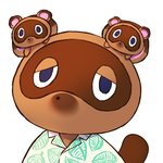 anthro blue_eyes brown_body brown_fur chibi clothing fur group identical_twins shirt simple_background topwear white_background yuki_yuxtuke animal_crossing nintendo timmy_nook tom_nook_(animal_crossing) tommy_nook canid canine mammal raccoon_dog tanuki 1:1 2020 hi_res brother_(lore) brothers_(lore) nephew_(lore) sibling_(lore) twins_(lore) uncle_(lore) uncle_and_nephew_(lore)