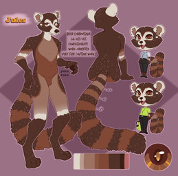 anthro biped brown_body brown_fur chibi clothed clothing color_swatch featureless_chest featureless_crotch fur male simple_background smile solo standing teeth text white_body white_fur yuzu_zuzu coati mammal procyonid 2021 absurd_res digital_media_(artwork) english_text full-length_portrait hi_res model_sheet portrait