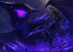 ambiguous_gender claws feral frill_(anatomy) frill_spines group head_crest head_frill horn membrane_(anatomy) membranous_frill membranous_wings scales spines tail wings allagar european_mythology mythology dragon mythological_creature mythological_scalie scalie western_dragon absurd_res hi_res purple_theme