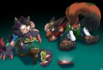 claws clothing cursed footwear forced male pawpads paws possession ripping shoes takeover tearing transformation catmonkshiro nintendo pokemon generation_5_pokemon generation_8_pokemon pokemon_(species) thievul zoroark absurd_res hi_res