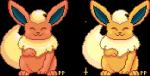 3_toes :3 ^_^ ambiguous_gender black_nose blue_ears chest_tuft eyes_closed feet feral fluffy fluffy_tail fur happy open_mouth orange_body orange_fur simple_background sitting smile solo tail tail_motion tailwag toes transparent_background tuft conditional_dnp pocketpaws nintendo pokemon eeveelution flareon generation_1_pokemon pokemon_(species) shiny_pokemon alpha_channel animated digital_media_(artwork) loop low_res pixel_(artwork) pixel_animation short_playtime