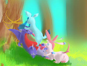 anus bdsm bisexual bondage bound cum cum_in_mouth cum_inside cum_on_face eeveelution fellatio female gabite glaceon male nintendo oral oral_sex pcred566 penis pokémon pussy sex simple_background sylveon video_games
Rating: Explicit
Score: 4
User: Hyper_Beam
Date: February 05, 2014