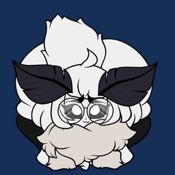 all_fours antennae_(anatomy) anthro belly big_abdomen big_butt butt butt_from_the_front clothing eyewear femboy fur glasses huge_butt hyper hyper_butt kneeling legwear male pounce pounce_pose round_glasses shortstack shortstack_male solo tail thick_thighs thigh_highs white_body white_fur willowmoff willow_(willowmoff) arthropod insect lepidopteran moth 1:1 2_frame_animation animated hi_res