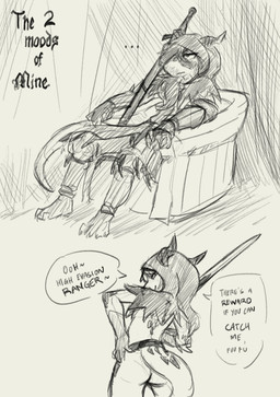 anthro biped bottomless bottomless_anthro bottomless_male bottomwear claws clothed clothed_anthro clothed_male clothing feet fingers front_view fully_clothed fully_clothed_anthro fully_clothed_male hair horn inside looking_at_viewer male partially_clothed partially_clothed_anthro partially_clothed_male rear_view sitting smile solo standing tail toes topwear sealer4258 mythology dragon mythological_creature mythological_scalie scalie 2026 absurd_res digital_drawing_(artwork) digital_media_(artwork) hi_res