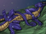 3_fingers 3_toes anus claws dragon erection feral grass herm hindpaw horn intersex looking_at_viewer lying nude on_side outside pawpads paws penis precum presenting purple_body purple_penis pussy scalie sky soles solo spread_legs spreading toes tojo_the_thief whiskers yellow_eyes
Rating: Explicit
Score: 28
User: Eclipse933
Date: February 14, 2013