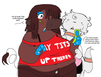 Rating: s
ID: 5678782
Date: 2025-06-30 22:15:27 -0400
Status: active
Score: 2
accessory blue_lips bovid bovine brown_body cattle cellphone choker clothing desiree_williams digital_media_(artwork) duo electronics eyewear female flip_phone furgonomics glasses holding_object holding_phone jewelry lace_choker lips mammal midriff mink mustelid musteline my_tits_are_up_there navel necklace phone piedmont_woolwich red_clothing red_eyewear red_glasses red_topwear simple_background slightly_chubby smile speech_bubble tail tail_accessory tail_tuft tailband topwear true_musteline tuft twigsyy watching_video white_background white_body worried post #5678782