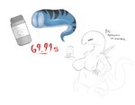 2022 alien anthro areola artlegionary big_breasts breasts claws dialogue english_text eyes_closed fake_advertisement female genitals hand_on_hip holding_object huge_breasts inverted_nipples lenni_(artlegionary) lube lube_bottle lube_drip navel nipples nude penetrable_sex_toy portrait pussy sex_toy sharp_teeth short_stack sketch smile solo spikes standing teeth text thick_thighs three-quarter_portrait wide_hips wurae