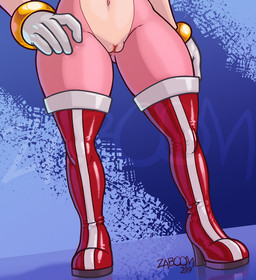 anthro biped boots bracelet clothing faceless_character faceless_female female footwear genitals gloves hand_on_hip handwear high_heeled_boots high_heels jewelry legwear navel pattern_background shoes simple_background solo standing thick_thighs thigh_boots thigh_highs vulva wide_hipped_female wide_hips zaboom sega sonic_the_hedgehog_(series) amy_rose eulipotyphlan hedgehog mammal 2019