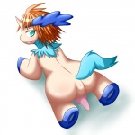 anus beige_skin blue_eyes blue_fur blue_hair butt equine erection fur hair happy hooves horn japanese keldeo knot looking_at_viewer looking_back lying male mammal nintendo on_stomach orange_hair penis pink_penis pink_skin plain_background pokémon presenting presenting_hindquarters shadow shiny short_hair smile unicorn unknown_artist video_games white_background white_eyes
Rating: Explicit
Score: 1
User: toh
Date: July 27, 2013