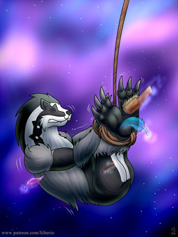 3_toes anthro bdsm black_body black_fur black_nose blue_loose_feather bodily_fluids bondage bound brush butt cheek_tuft crying eyes_closed facial_tuft fangs feet fur fur_tuft grey_body grey_fur loose_feather male motion_lines multicolored_body multicolored_fur pink_loose_feather restraints rope rope_bondage solo tears teeth tickle_fetish tickle_torture tickling tickling_feet toes toothbrush trying_not_to_laugh tuft white_body white_fur siberio nintendo pokemon generation_8_pokemon obstagoon pokemon_(species) 3:4
